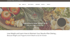 Desktop Screenshot of idealweightob.com