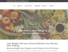 Tablet Screenshot of idealweightob.com